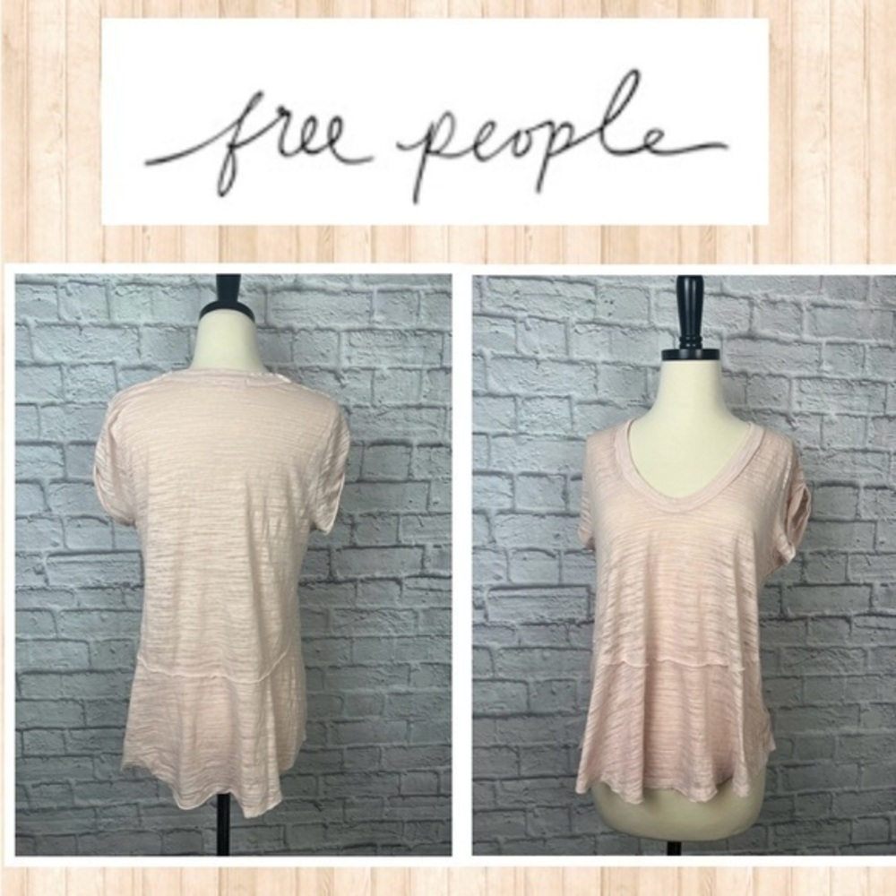 We The Free distressed slouchy tee size XS-M